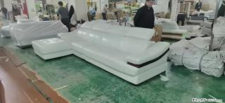 【大厂仿真皮沙发】实木框架，高回弹海绵45密度。全新包装，质量非常好，3.6米右贵妃 - 拉萨28生活网 lasa.28life.com